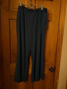 FANG Dark Teal Wide-Leg Pull-On Lounge Pants